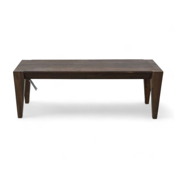 Solid Wood Anderson 50" Dining Bench by West Elm with clean, wedge-style legs on a white backdrop.