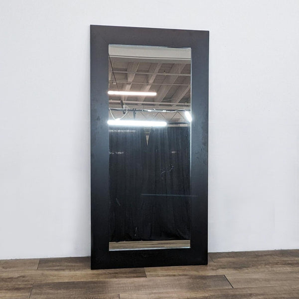 Reperch full-length mirror with black frame, reflecting an indoor setting, suitable for various interiors.