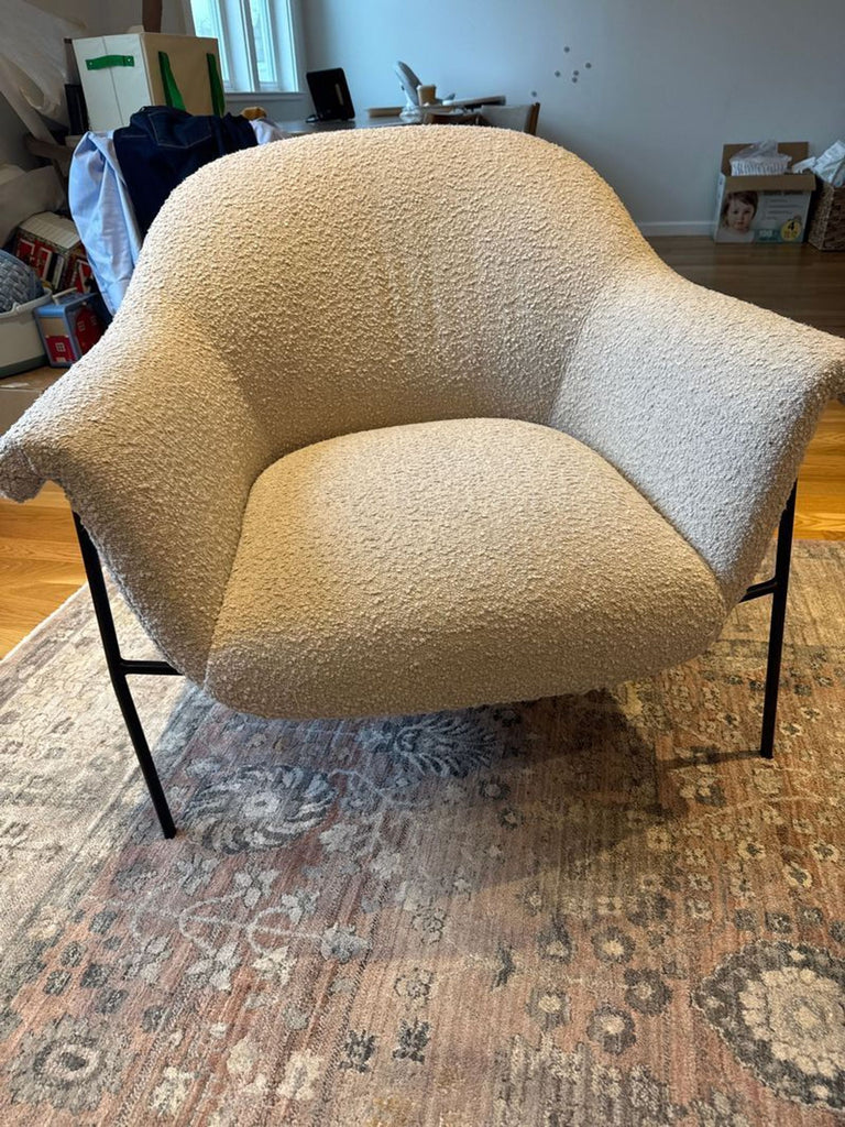 Certainly! Since you haven't provided the images or their full description, I'll base the alt texts on the information given: the item is a lounge product from the brand Four Hands. Here are three distinct alt texts, each under 100 characters: