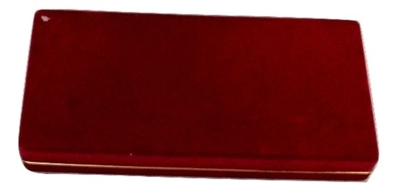 Red velvet Reperch box for gold coins from the Other category, shown with the lid closed.
