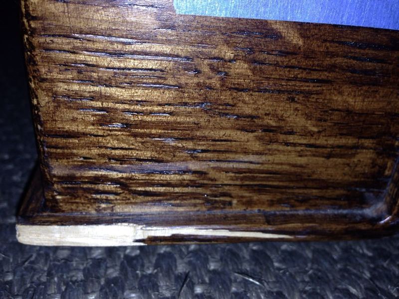 Vintage Leather Upholstered Square Top Coffee Table