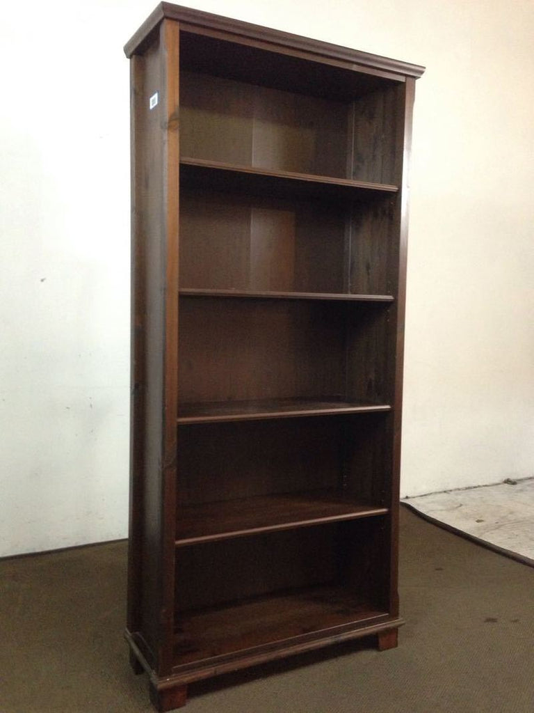 IKEA Markor Contemporary Five-Tier Laminate Mahogany Bookcase