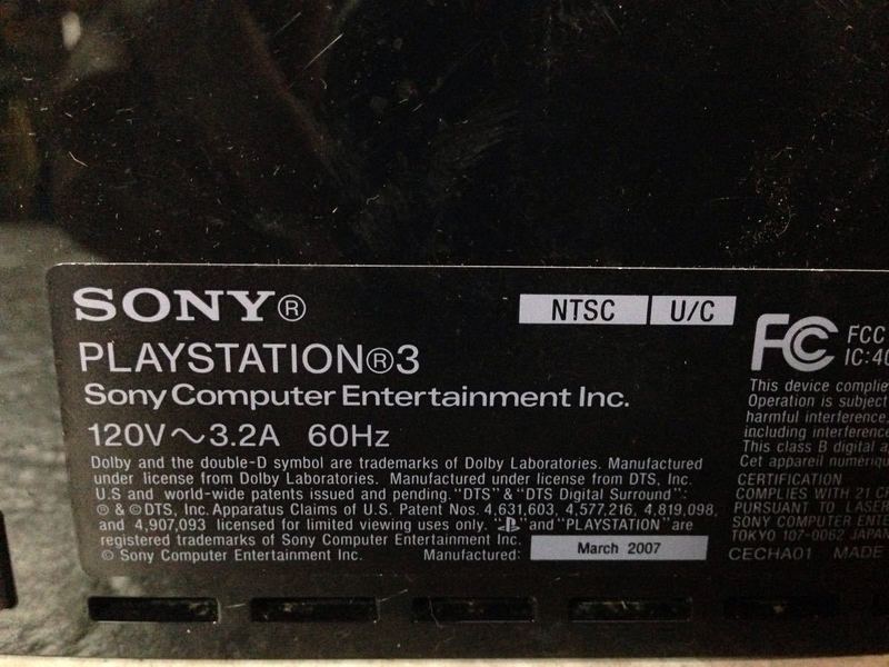 Sony CECHA01 Playstation 3