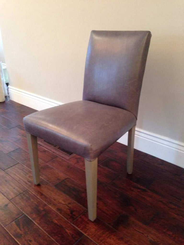 Contemporary Leather Upholstered Side Chair
