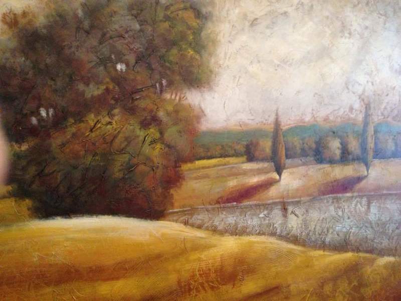 Contemporary Landscape Painting, Oil on canvas, unsigned, unframed