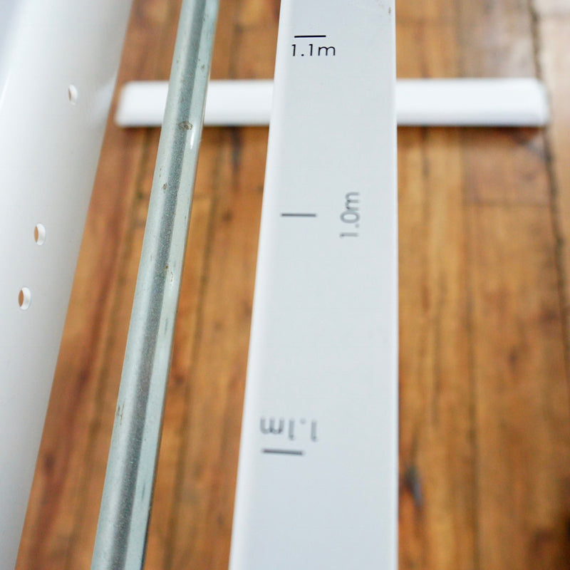 Contemporary Mod Table Adjustable Black And White Standing Desk