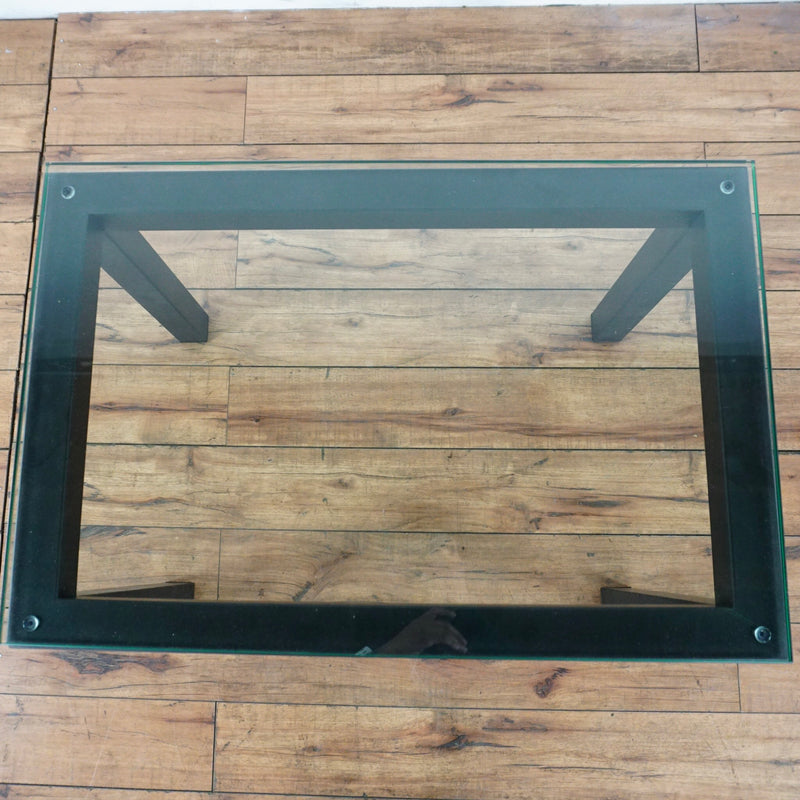 Glass Top End Table
