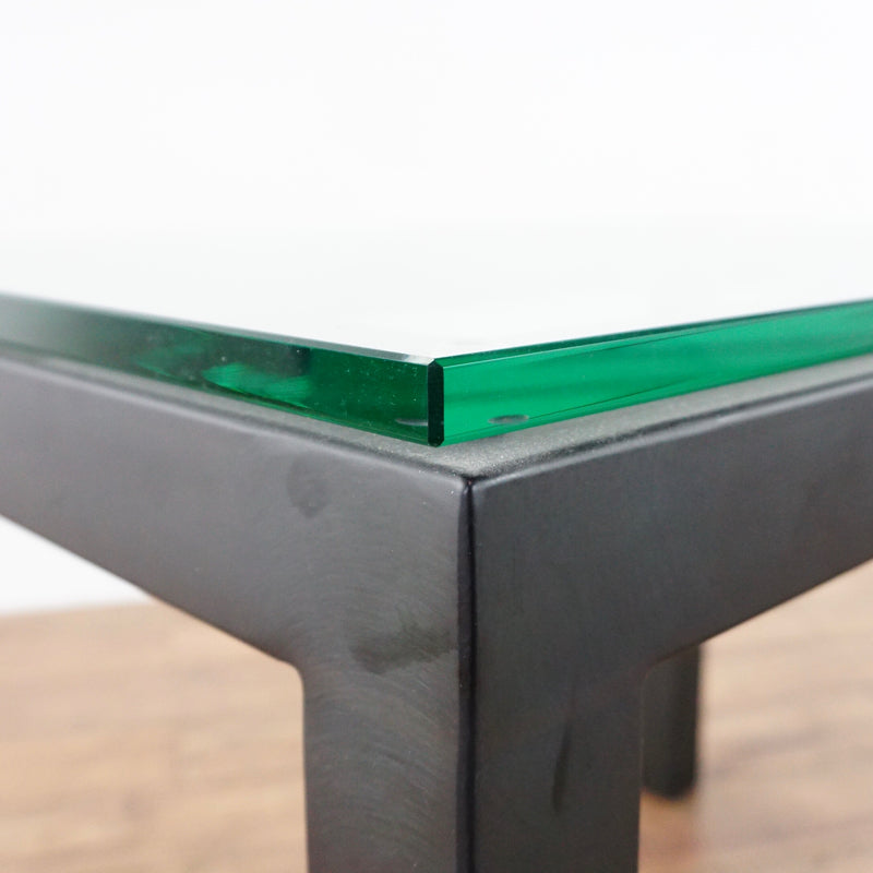 Glass Top End Table