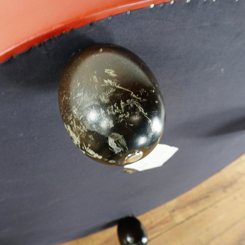 Marco Red Upholstered Leather Ottoman Coffee Table