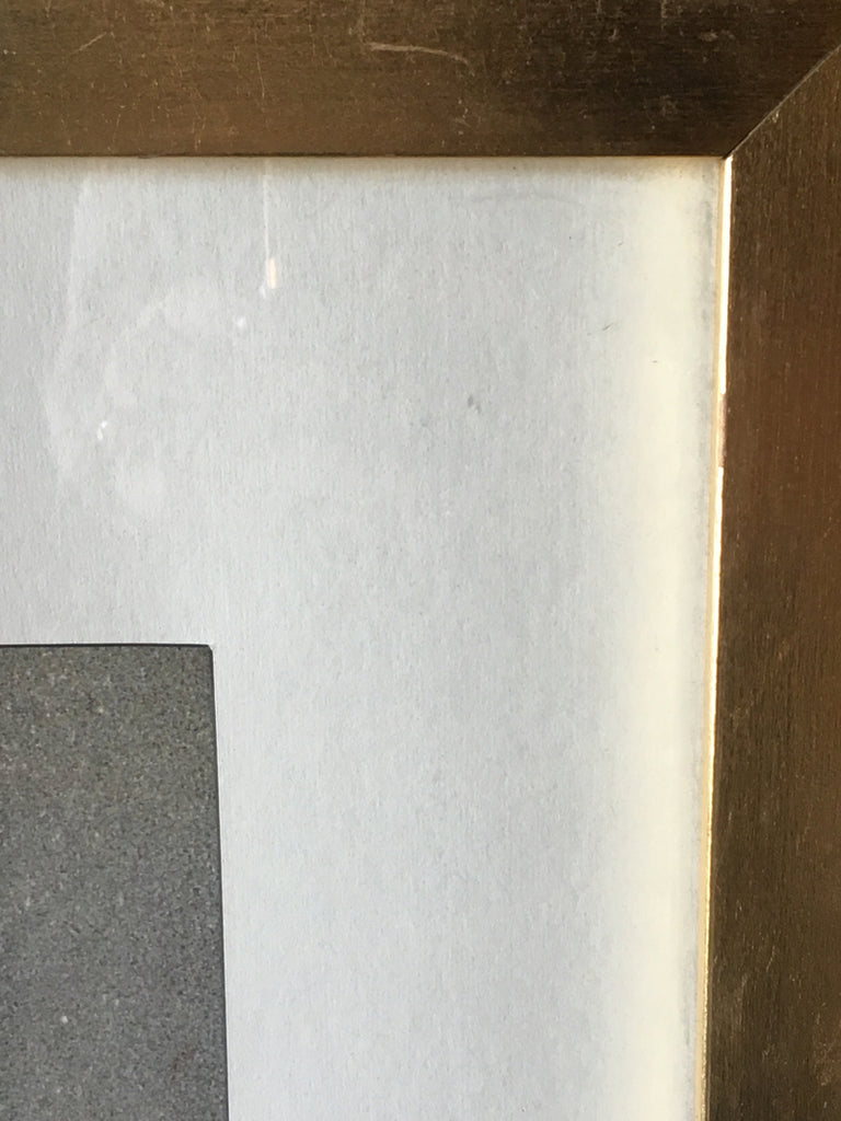 Close-up of gold-edged frame corner from a Reperch poster print, category Prints & Maps.