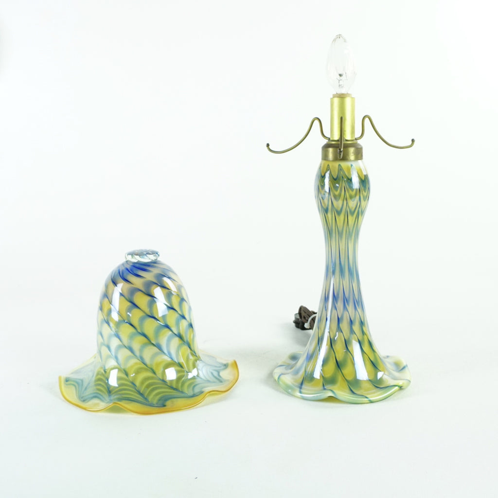 Hand Blown Glass Table Lamp
