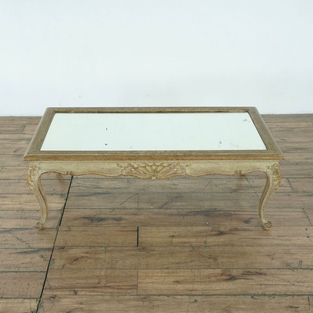 Vintage Mirror Top Coffee Table