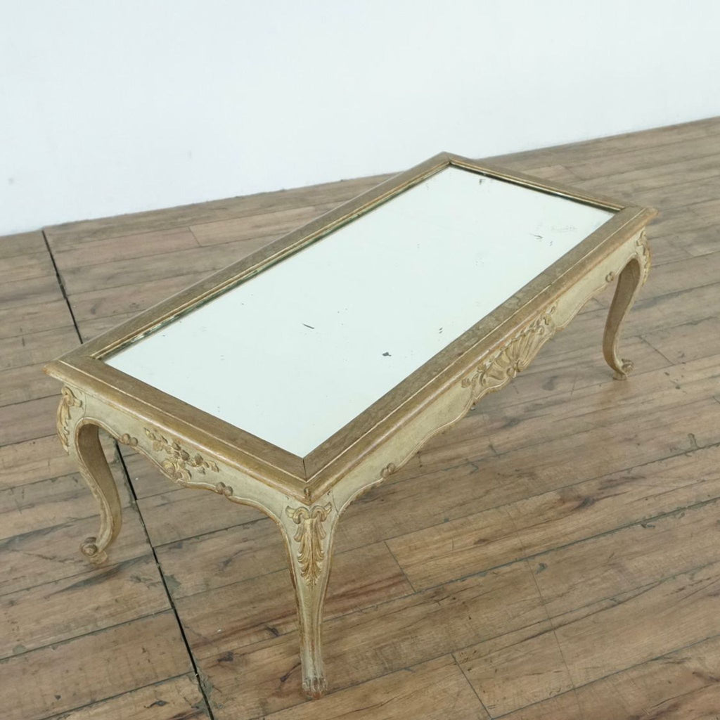 Vintage Mirror Top Coffee Table