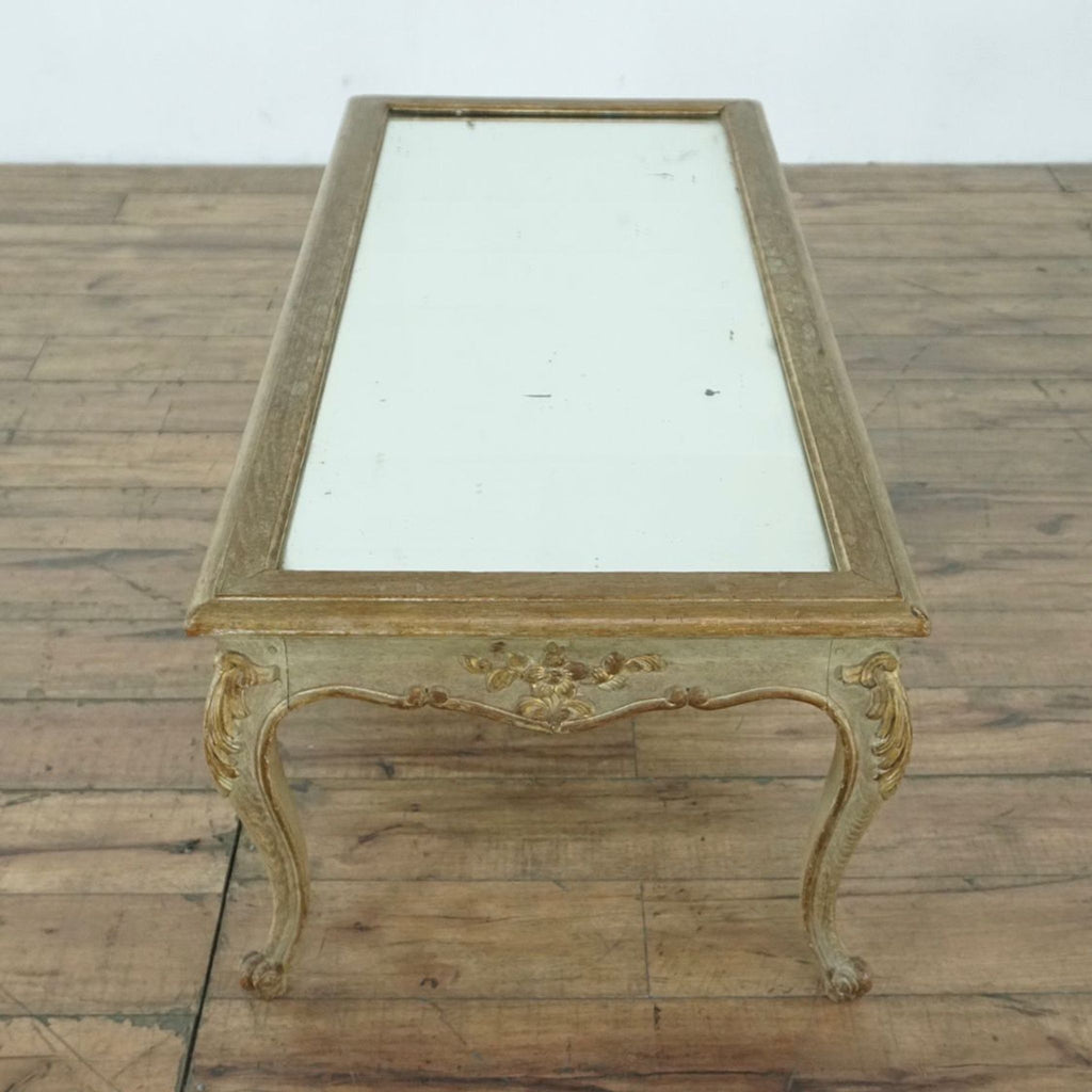 Vintage Mirror Top Coffee Table