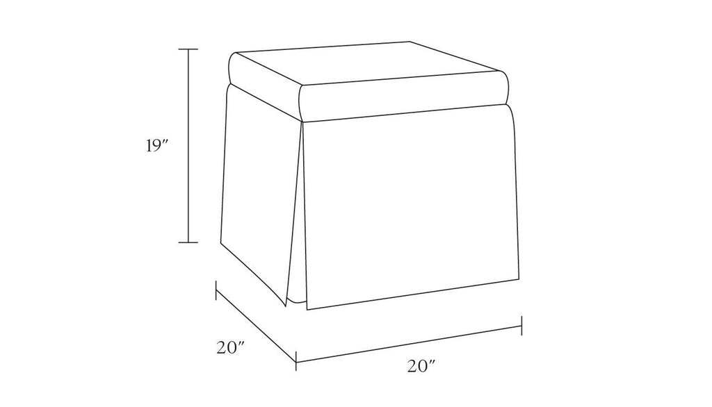 2. Stylish custom-made ottoman with leopard fabric, by The Inside, functions as both seating and hidden storage.  