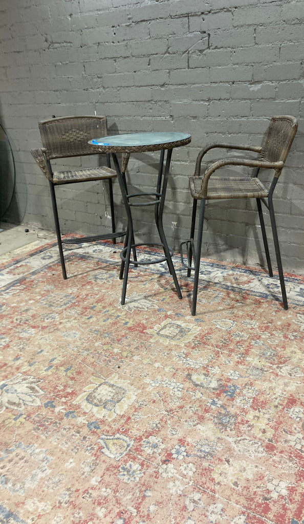 Outdoor Bar Stools and Table