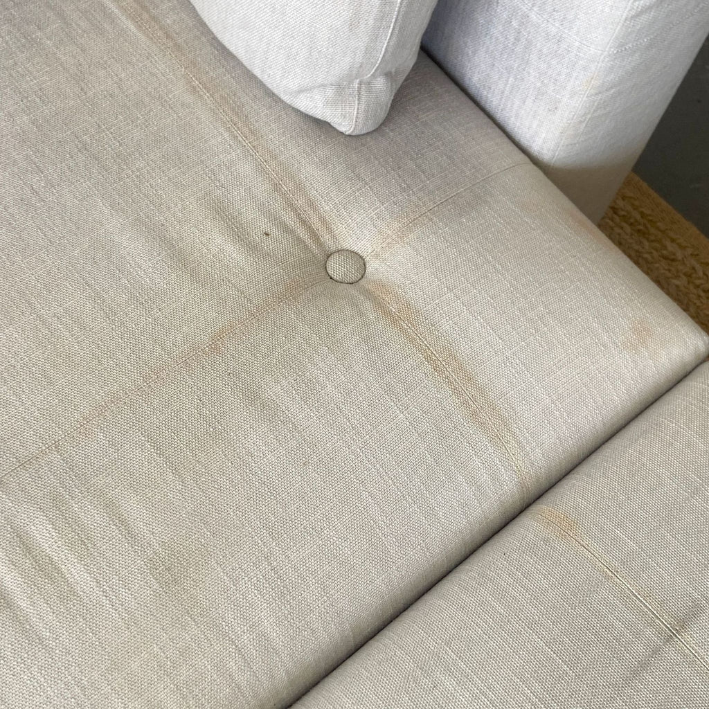 Minnoti Modern Modular Sectional with a Pair of Minotti Ottoman's and accompanying Stone side table