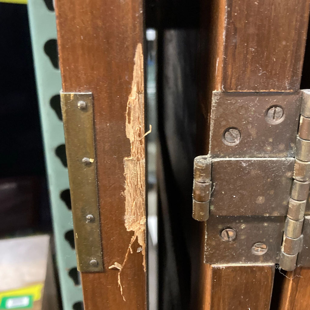 Vintage Four Panel Hand-Carved Chinese Screen/Room Divider