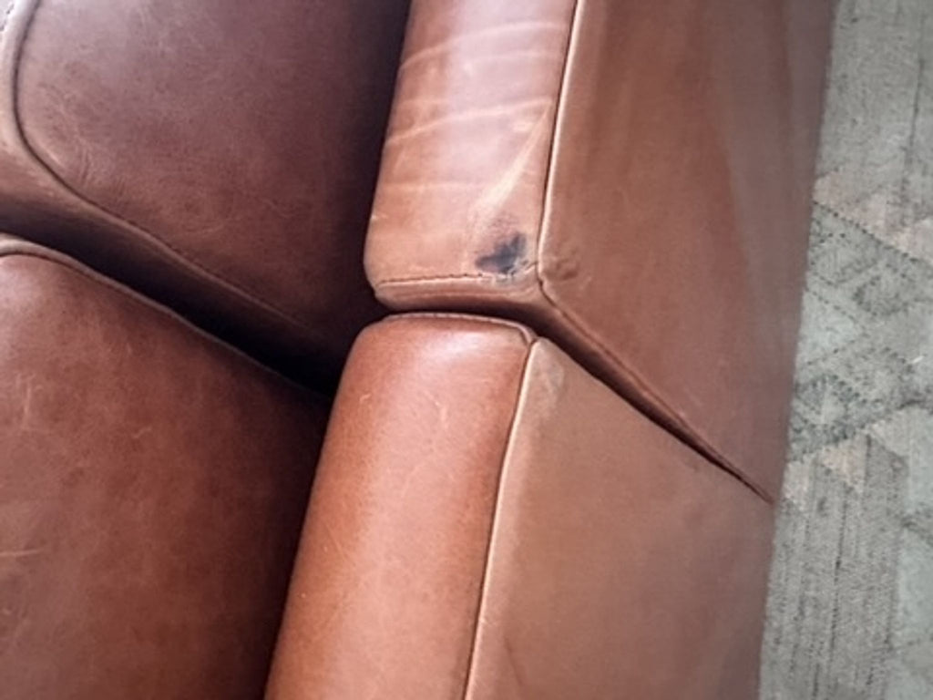 OG Couch Potato Leather Sectional with Right Bumper by Benchmade Modern