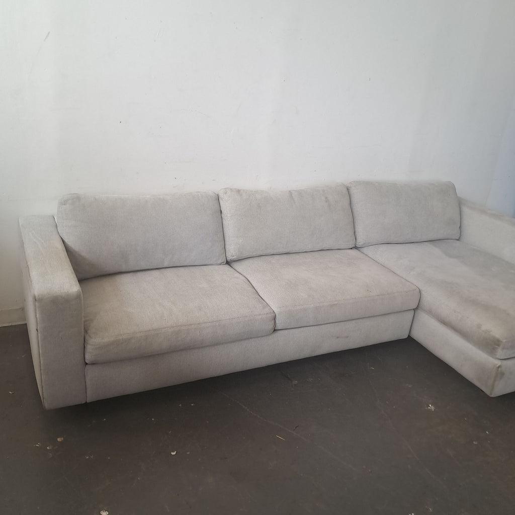 Design Within Reach Modern Light Gray Sectional Sofa