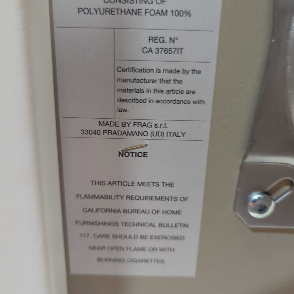 Hand sewn stain-resistant leather. Features a gas piston lift and36 degree swivel. Height adjustable for counters and bars.