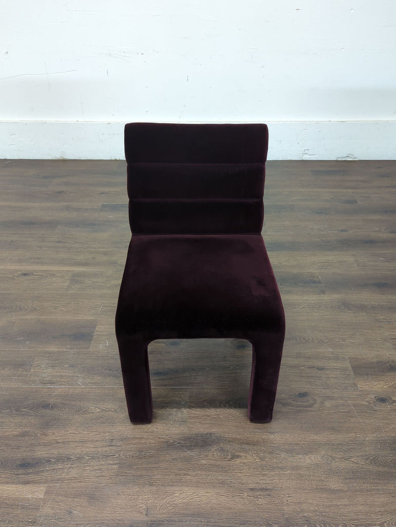 3. Crate and Barrel dining chair, ideal for modern dining rooms, showcases minimalist design and plush seating.