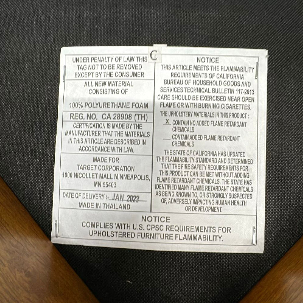 Mid-century modern dining table with 6 chairs.