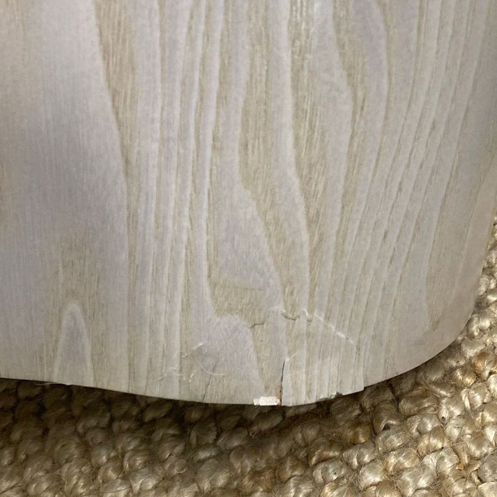 Compact Arteriors Home end table with a unique trefoil form, equally functional on all sides and stable construction.