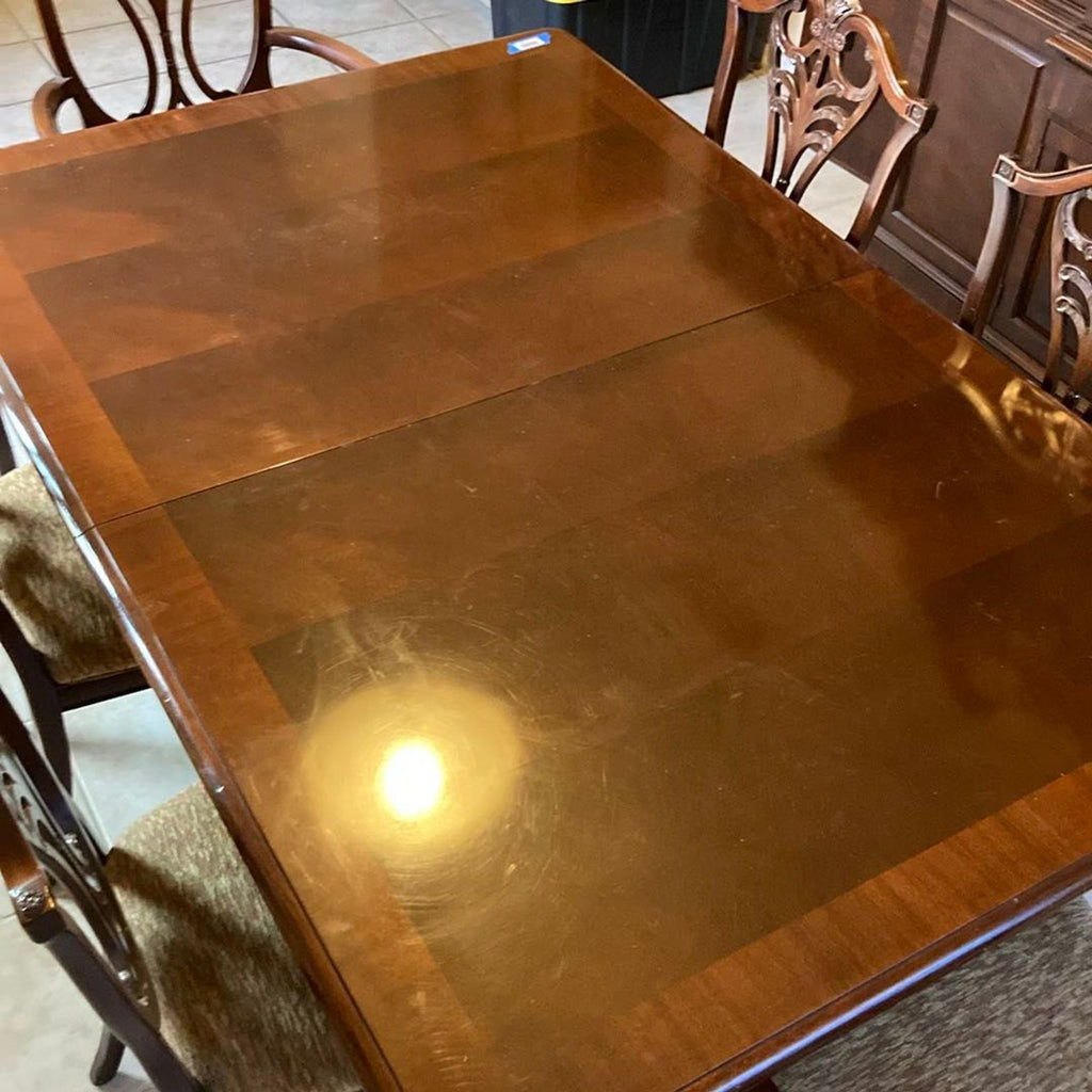 Henredon Solid Wood Dining Set with 6 Chairs