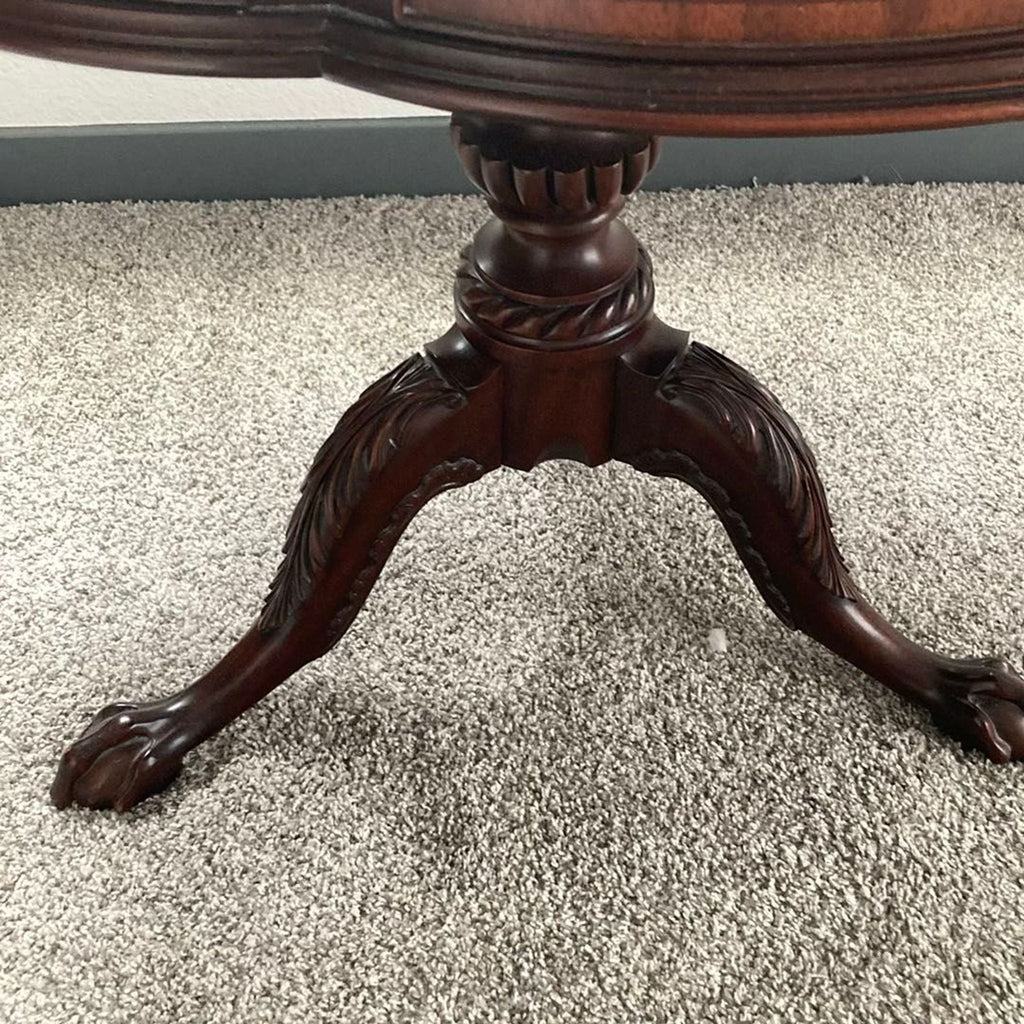 Henkel Harris Clover Top Mahogany Drum Table