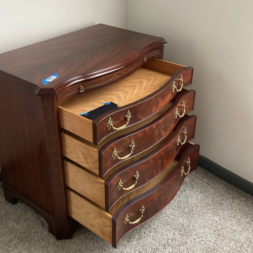 Henkel-Harris Serpentine Mahogany Bachelor Chest