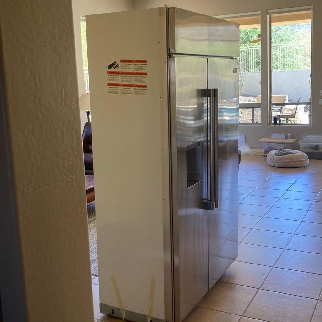 GE Monogram ZISS480DPESS Stainless Steel Side-by-Side Refrigerator with Ice Dispenser