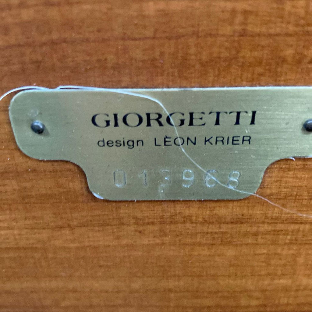 Giorgetti Tetra Coffee Table Designed by Léon Krier