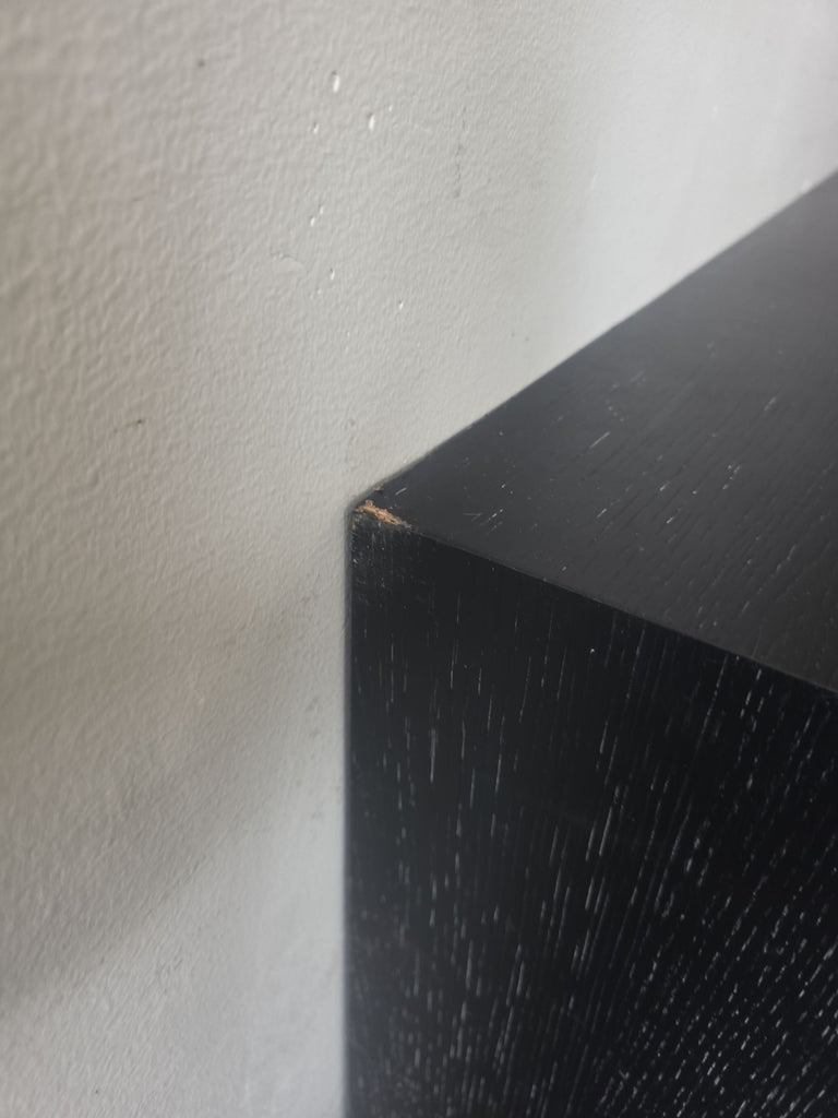 Luxe Black Textured Dresser with Gold Base - Modern Storage