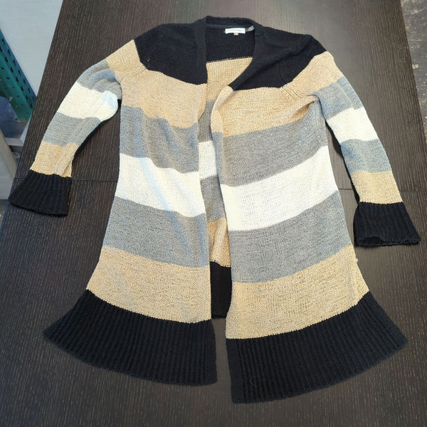 Calvin Klein Women's Striped Open Front Knit Cardigan - Size M