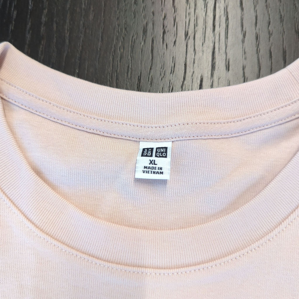 Uniqlo Women's Basic Short Sleeve T-Shirt XL Light Pink