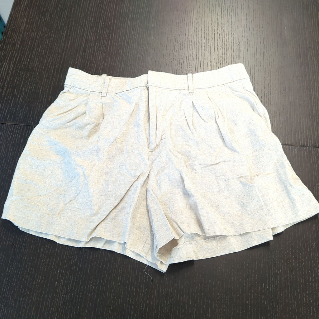GAP Women's 365 High Rise Linen-Blend Shorts, Size L