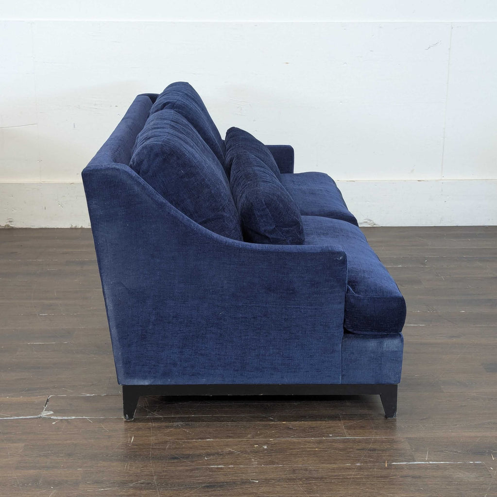 Custom Made The Jones 3-Seat Deep Blue Sofa