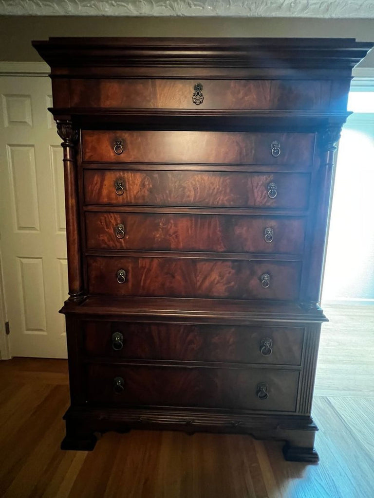 Certainly! However, it seems that you attempted to reference some images, but none were attached, and the full description is missing. If you provide either images or the full description for the dresser item, I can create accurate and distinct alt texts for you. Please upload the images or share the item's description, and I'll be happy to help!