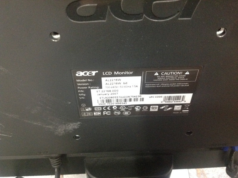 Acer Computer Monitor