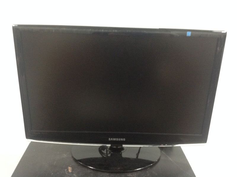 1. Front view of a Samsung computer monitor from the Monitors & Projectors category, screen turned off.  