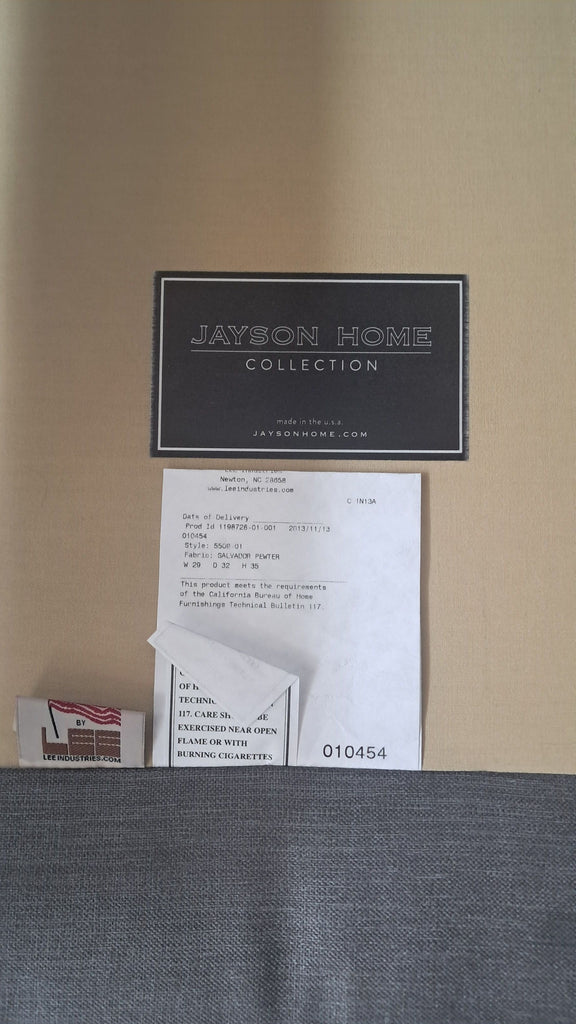 Pair of Jayson Home Collection Modern Gray Lounge Chairs