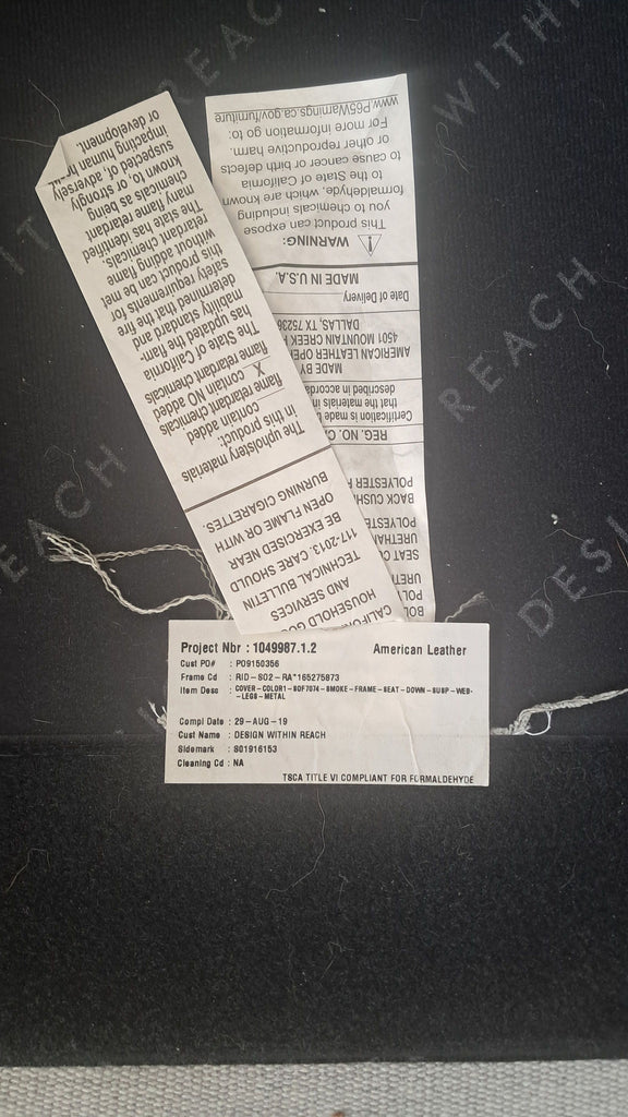 Design Within Reach Modern Light Gray Sectional Sofa