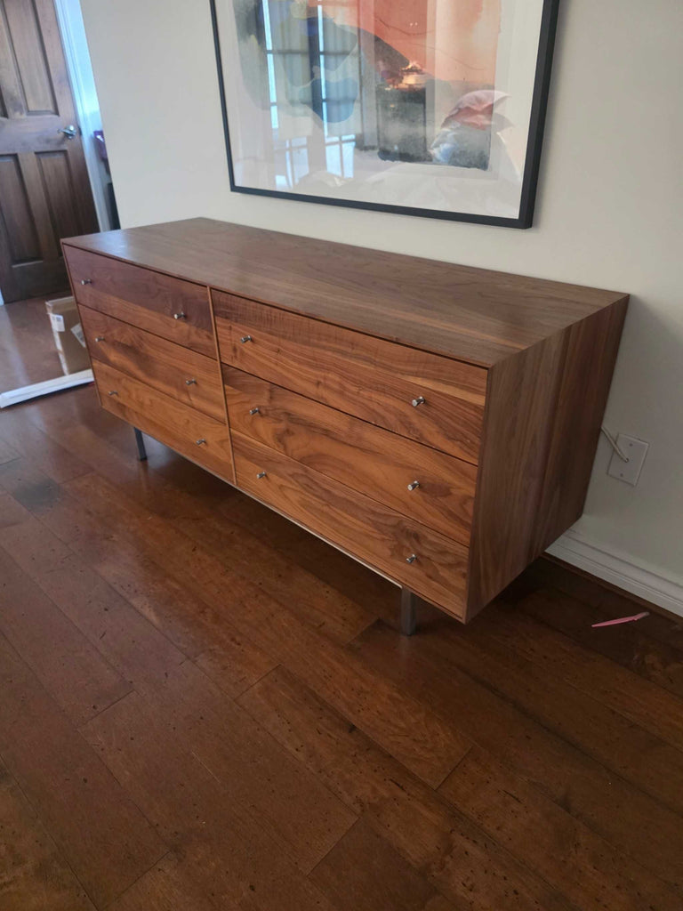 Room & Board Hudson in Walnut Finish Six-Drawer Dresser