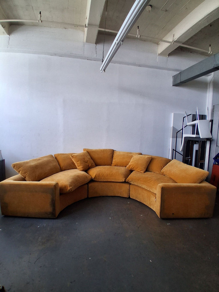 Joybird Bryant Semicircle Sectional (3 Piece) in Harper Amber Gold