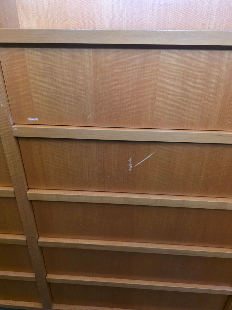 Spacious 15-Drawer Wooden Dresser with Shelf Top designed by Paul Dierkes