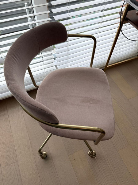 Certainly! Since you mentioned "these images" but didn't provide actual images or a full description, I'll create three sample alt text options based on what would likely fit a West Elm chair. If you provide an actual image or a fuller item description, I can further tailor the texts. Here are three distinct, concise alt text options (each under 100 characters):