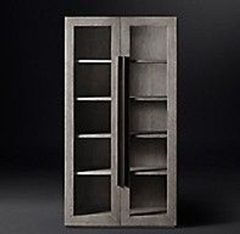 Certainly! Since there are no images provided, I will give you three general but distinct alt text options for a cabinet from Restoration Hardware. If you provide images or their specifics, I can personalize these further.