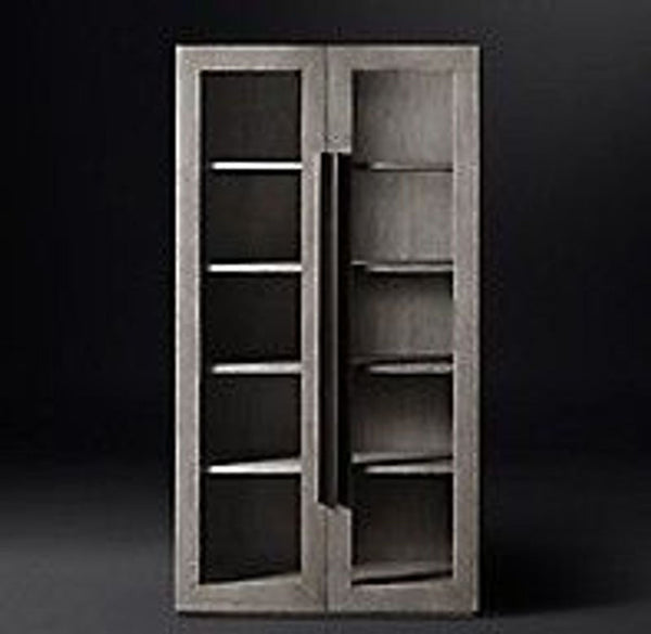 Certainly! Since there are no images provided, I will give you three general but distinct alt text options for a cabinet from Restoration Hardware. If you provide images or their specifics, I can personalize these further.