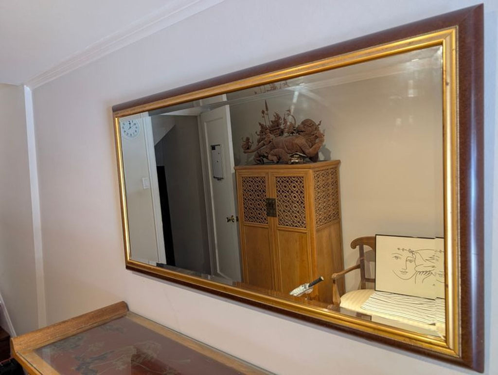 1. Rectangular mirror with a simple frame, photographed around 2007.  